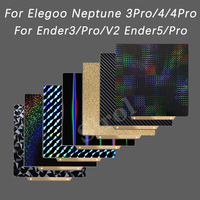 For Elegoo Neptune 4 PRO Pei Spring Steel Build Plate Neptune3 Neptune4 235x235mm Heatbed PEO PET PEY Sheet For Ender 3 V2/AD5M