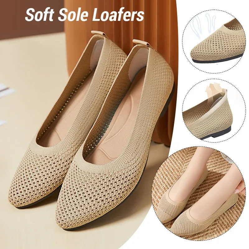 Women Flat Shoes Kn… - image