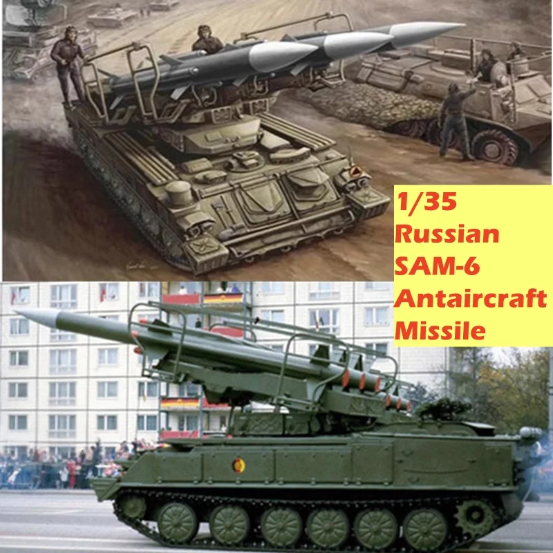

TRUMPETER 1/35 SAM-6 Antaircraft Missile Plastic Assembly Puzzle Model