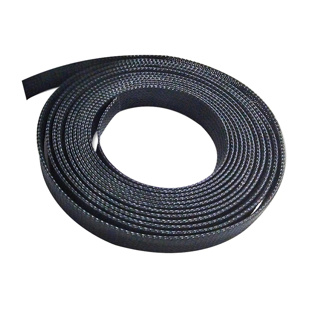 Textile Sleeve Nylon Flame-retardant Braided Net Tube Bundle Line Fiber Optic Wire Protection Tube 4mm-20mm Mesh Tube