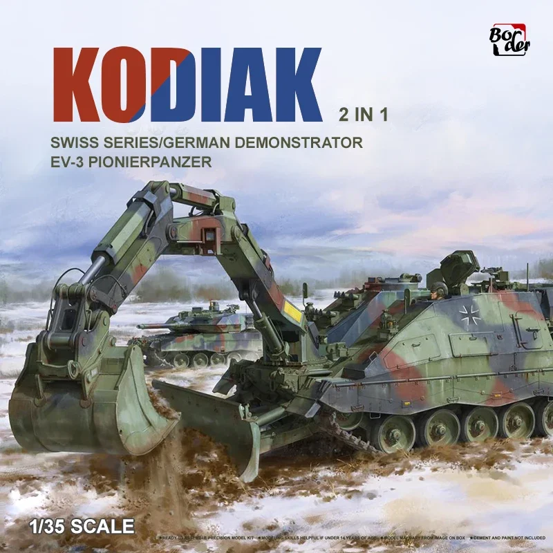 Border Model Component Tank Model Kit BT-011 Swiss Series/German Demo EV-3 Pioneer \