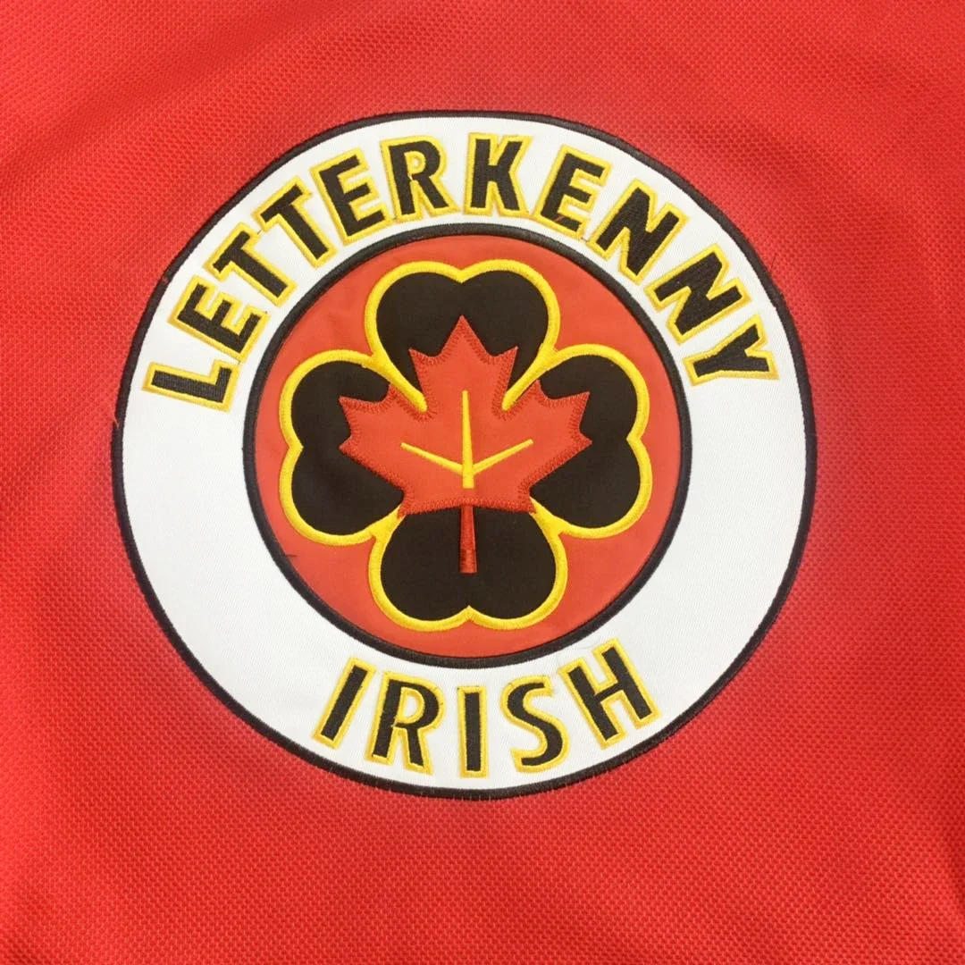 Ice hockey jerseys TV Series Letterkenny Jersey Irish #69 Shores Sewing embroidery Outdoor sportswear Black Red White