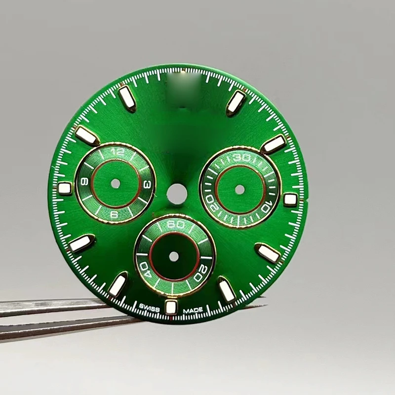 Green Watch Dial For  116508 Compatible with 4130 Movement Aftermarket Watch Accessories