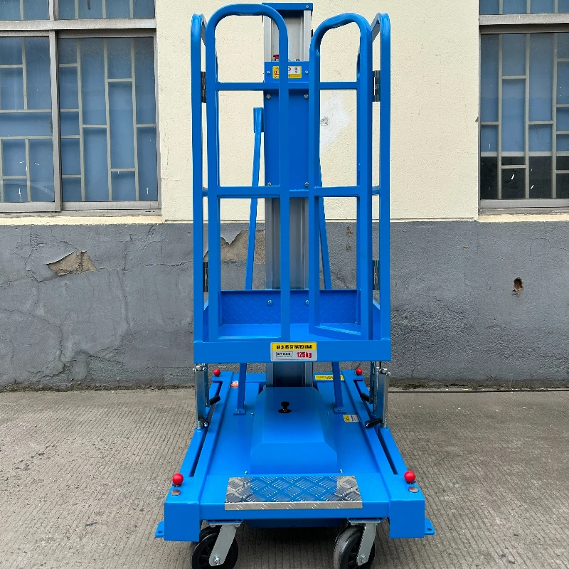 Lifting Platform Aluminum Alloy Electric Hydraulic Lift Automatic Small Mobile Aerial Work Lift