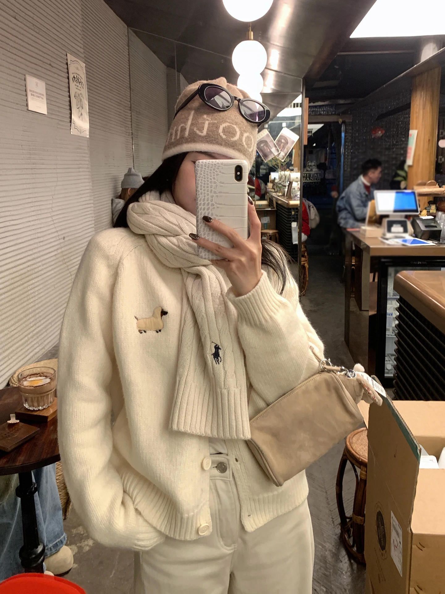 

Вязаный кардиган EKOOL: женский, свободный крой, зимняя верхняя одежда, повседневный, универсальный, стройнящий, в корейском стиле