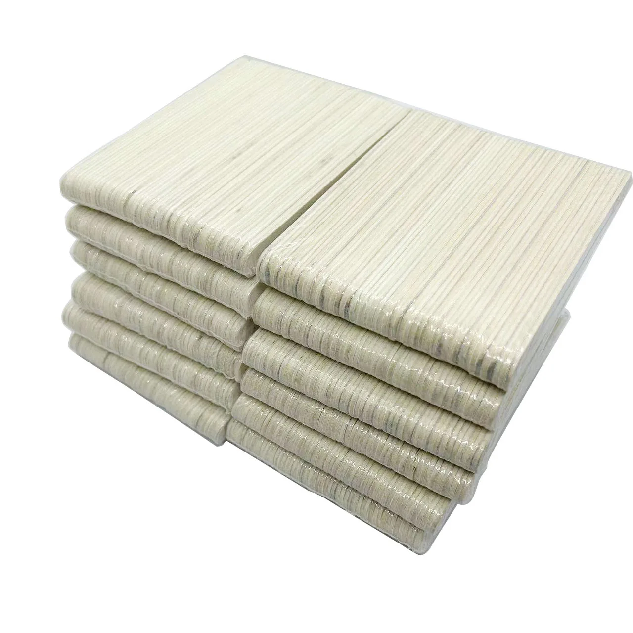 600 Stuks Witte Houten Nagelvijl 100/180 80/80,120/120 Houten Schuurplaat Nagelvijl Manicure Tool Nail Art Tool