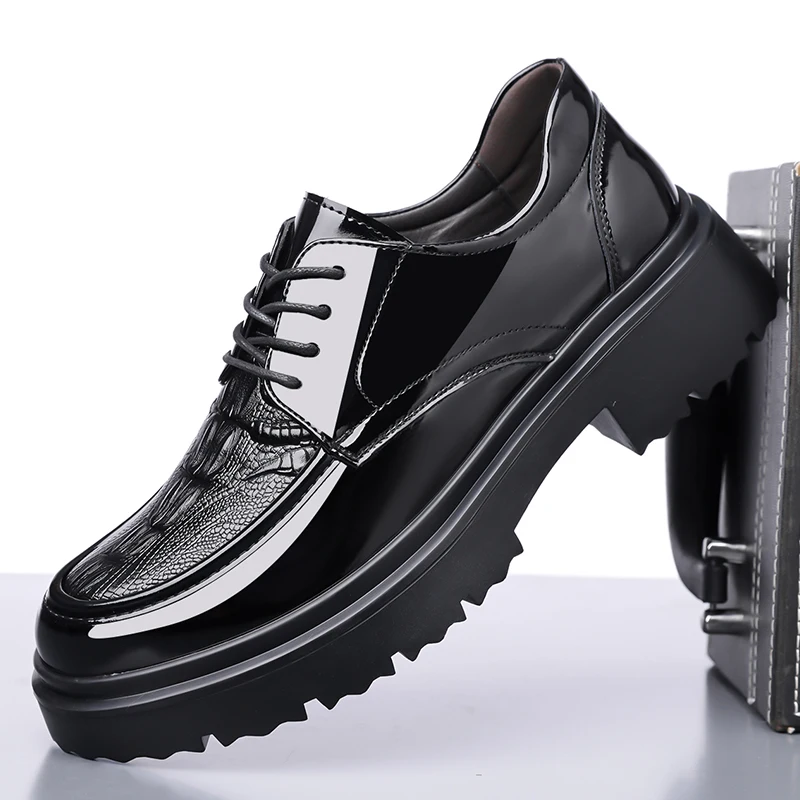 

Men's High-Quality Thick-Soled Men's Formal Business Casual Leather Shoes