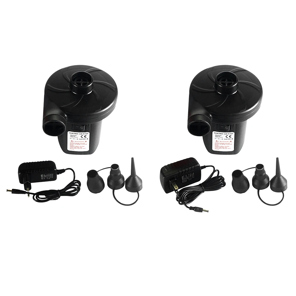 

2 In 1 Air Compressor Pump Quick-Fill Air Filling Inflator 220V with Nozzles Lightweight Multipurpose for Mattress Swimming Pool