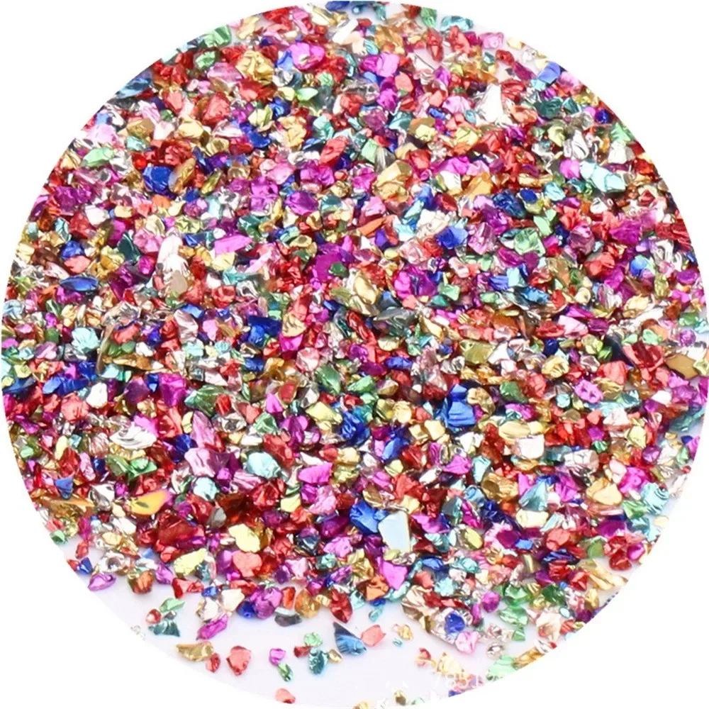 Irregular imitation ore colored glass crushed stone DIY nail accessories, bags, picture frames, stationery filling materials