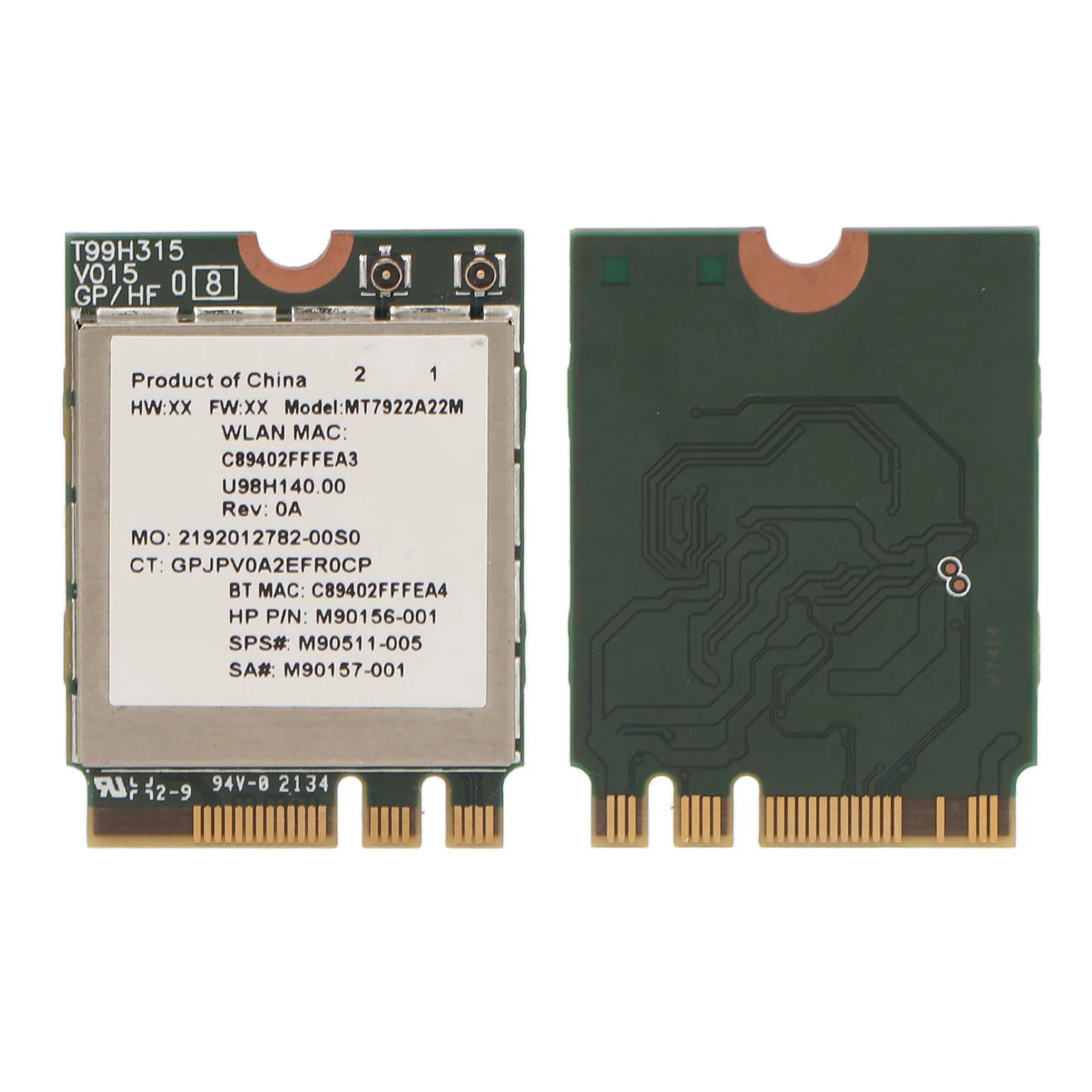 WiFi 6E Wireless Network Card 2400Mbps Gigabit High Speed 2.4G 5G 802.11AX M.2 NGFF Bluetooth 5.2 NIC Adapter