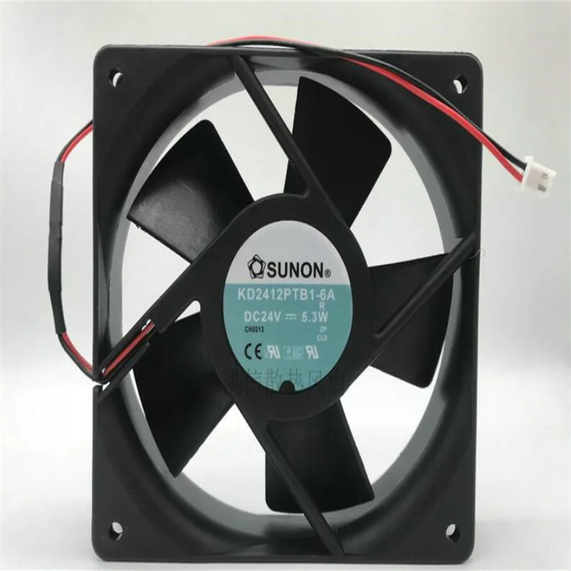 

Original sunon kd2412ptb1-6a 24v 5.3w12cm12025 two-wire inverter fan