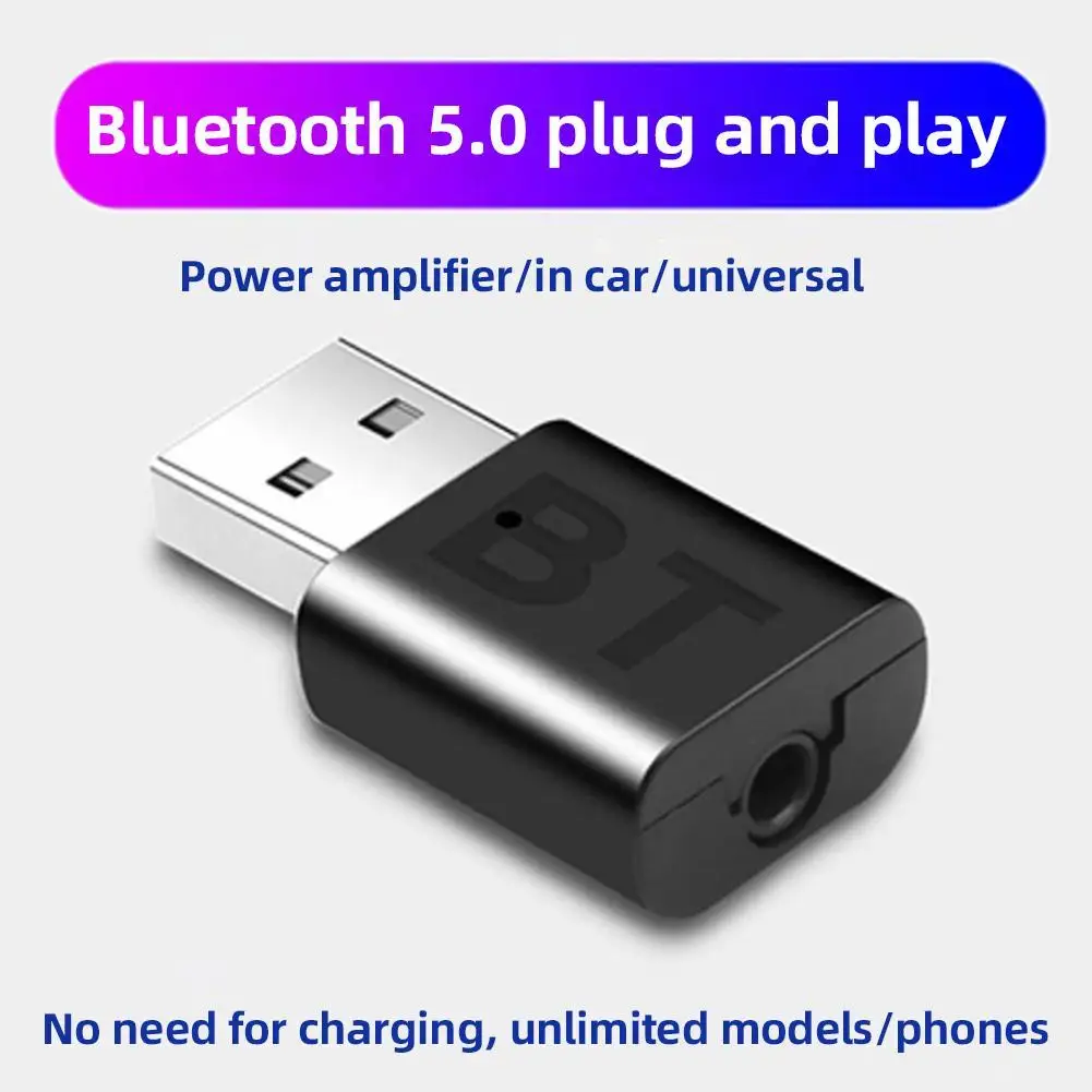 Car Bluetooth Receiver Radio 3.5mm Jack AUX Stereo Audio Receiver Adapter Music Receiver Auto Bluetooth  5.0 Receiver Adapter