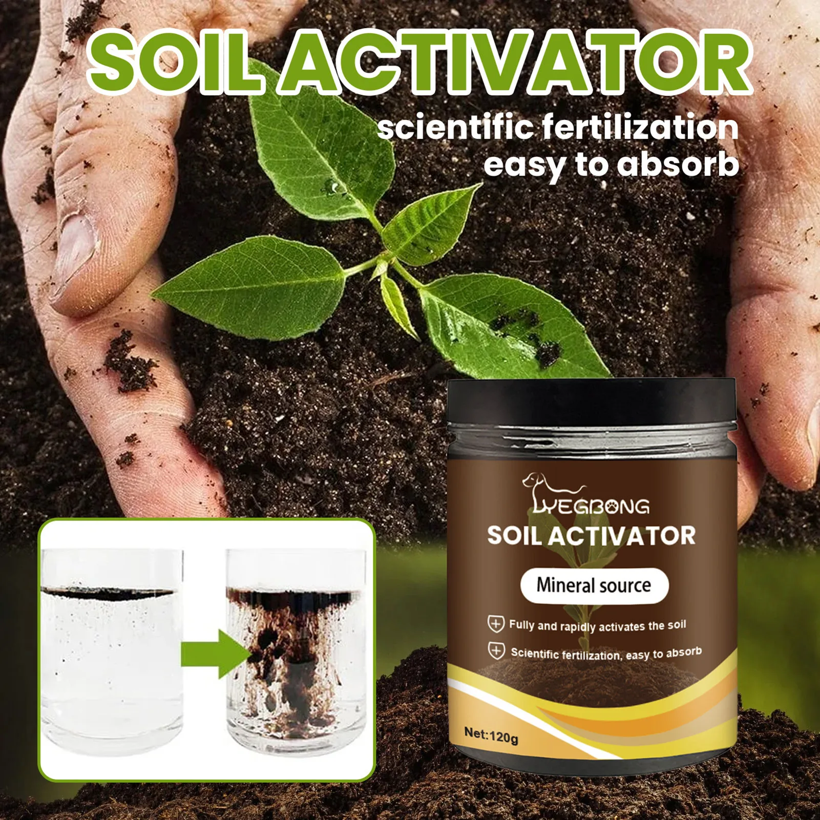 Soil Activator Plant Growth Nutrient Supplement Root Stimulant Fertilizer For Gardening Care