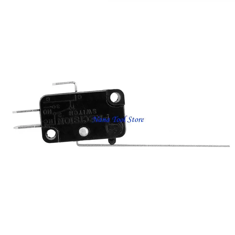 31GJ 5 Pcs KW7-9 AC125V/250V 15A Micro Limit Switch SPDT Action Momentary Switch Long Straight Hinge Lever Type Switch