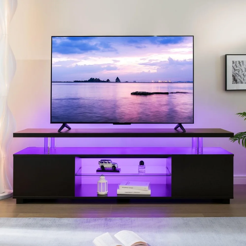 Black Tv Stand With… - image
