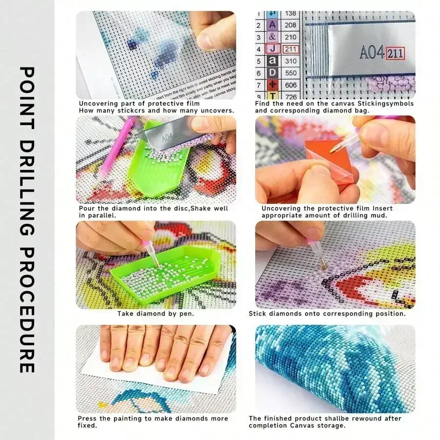 الخيال أرض الخيال البوكيمون الكرتون الماس اللوحة الفن لطيف بيكاتشو Eevee Charizard عبر غرزة نمط فسيفساء ديكور المنزل هدية