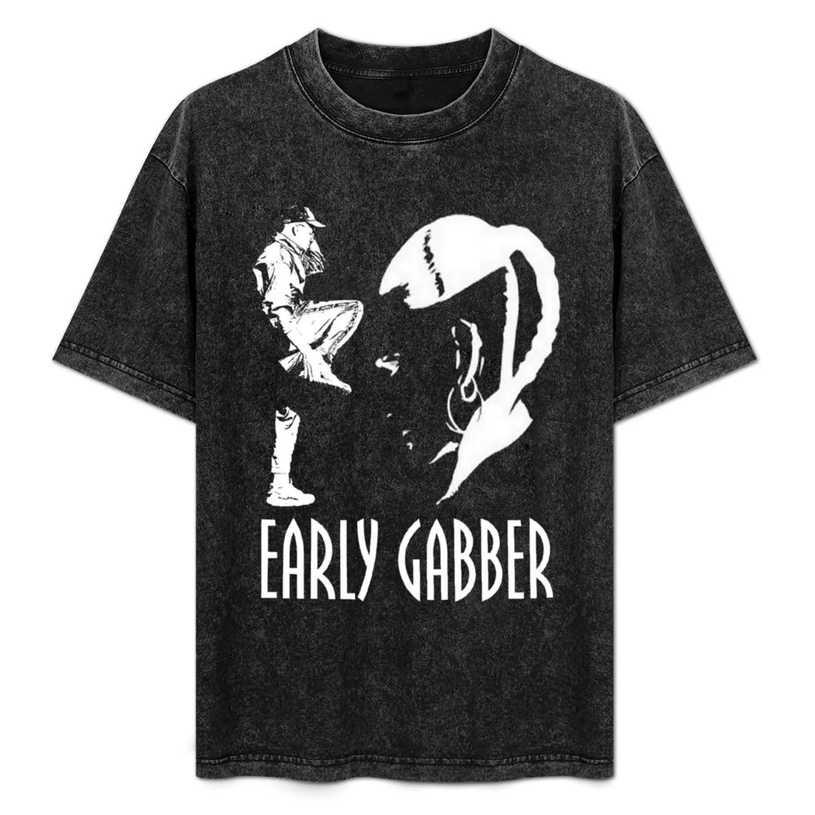 

Early Gabber Style T-Shirt Simple Trendy Casual T-Shirt