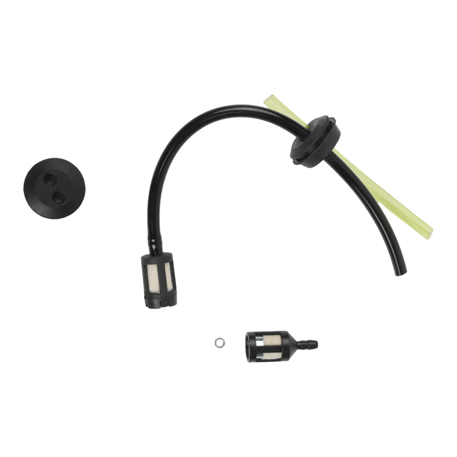 1 Set Fuel Hose With Inline Filter And For Primer Connection For Gas-Powered Hedge Trimmers Chainsaws And Brushcutters