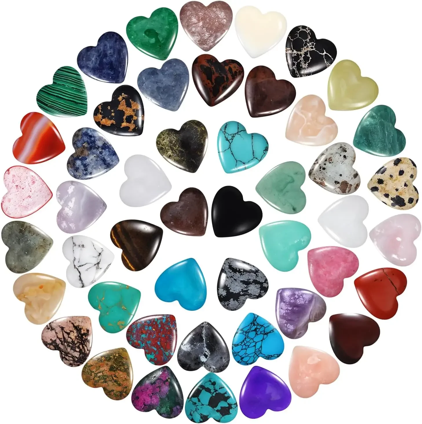 10/20pcs heart Stones Rose Quartz Hand Carved Love Stone Pocket Meditation Crystal Natural Reiki gemstone Therapy Gift