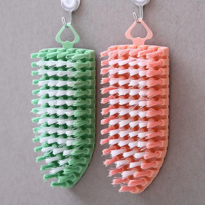 Household Multifunctional Flexible Cleaning Brush Kitchen Stove Cleaning Brush Bathtub Tile Scrubbing Clothes Brush Home Tool