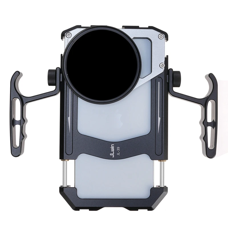 Jlwin Smartphone Cage Video Rig With Handles 67Mm Filter Adapter For Iphone 16 15 Samsung Huawei Xiaomi Phone Photography