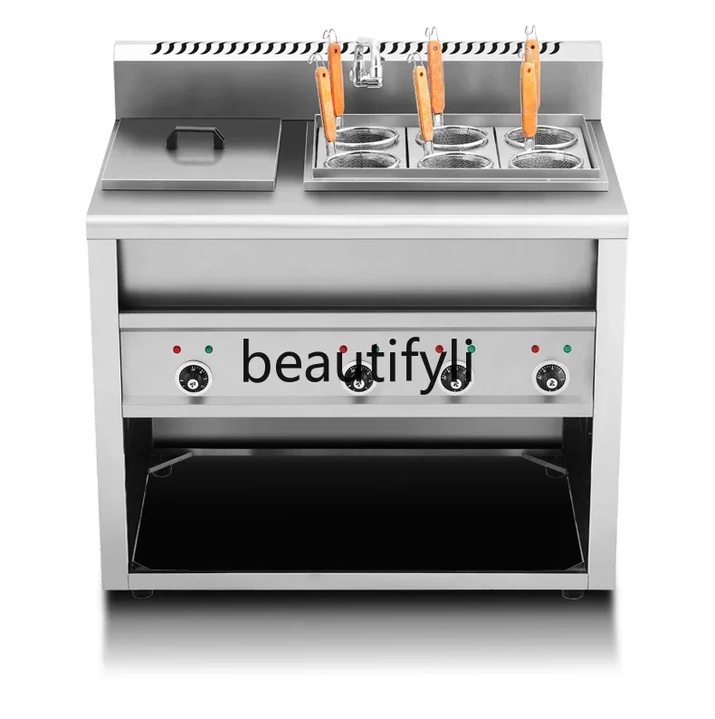 E132 Gas electric heating noodle cooking stove, ravioli rice noodle ironing machine, noodle soup machine