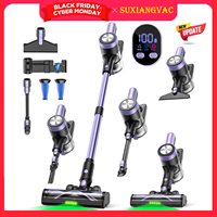 500W/46KPA Self-Standing Cordless Vacuum Cleaner,60 Mins Handheld Vacuum Cleaners,Smart LED Screen Vacuum for Carpet/Pet Hair