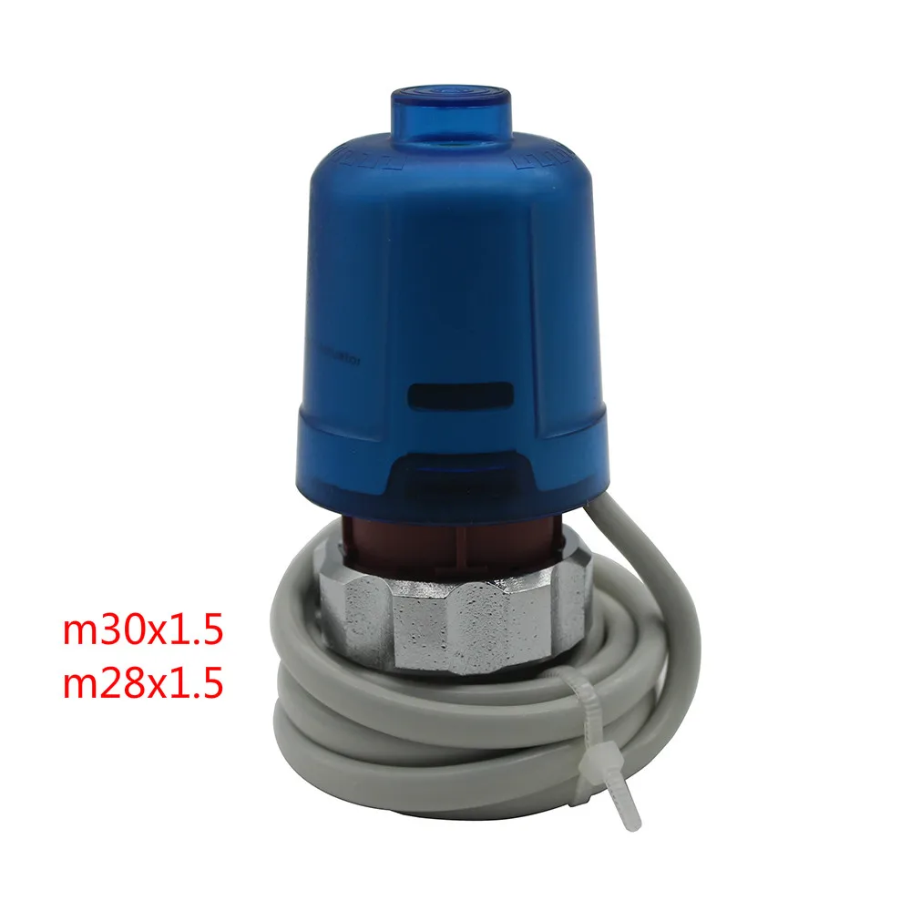 24V 230V Normally Closed Thermal Actuator M28X1.5 M30X1.5 For Underfloor Heating Manifold Radiator Thermostat Valve