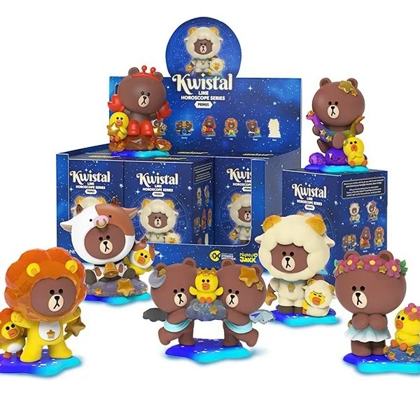 MightyJaxx LineFriends Brown Bear Constellation Series First Generation Cute Trendy Toy Handmade Gift Set