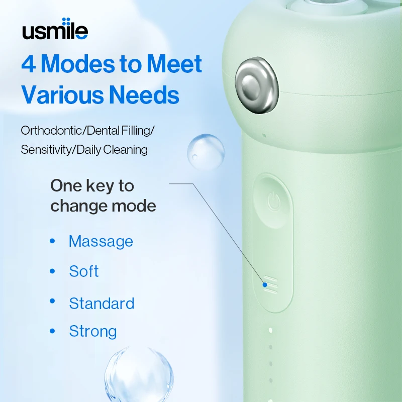 Usmile CY1 Water Flosser Ultrasone Tandheelkundige Monddouche Draagbare Reizen Usb Oplaadbare IPX7 Waterdichte Tanden Schoner Apparaat