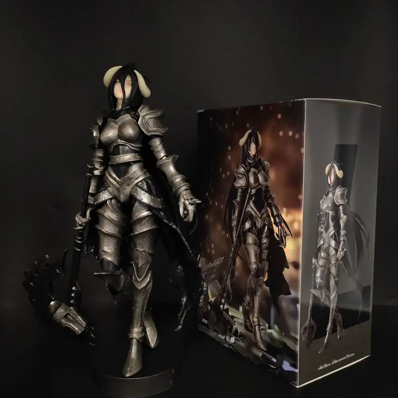 Overlord Serie Albedo Gepanzerte PVC-Statue Actionfigur Anime Schönes Mädchen Sammlerfigur Desktop Auto Deko Geschenke