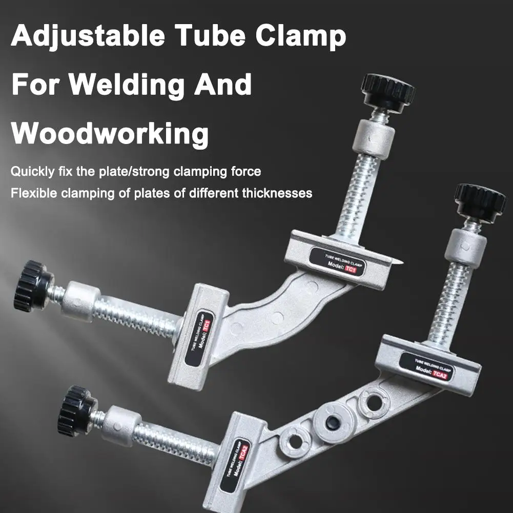 Morsetto per tubo regolabile per saldatura e lavorazione del legno Morsetto per tubo multiuso a serraggio rapido in acciaio inossidabile Strumento multiangolo