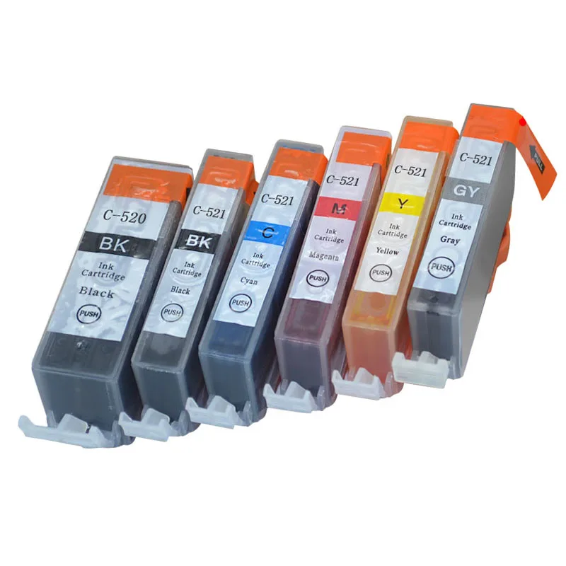 PGI-520 CLI-521 Ink Cartridge Compatible for Canon IP3600 IP4600 IP4700 MP540 MP550 MP560 MP620 MP630 MP640 MP980 MP990 MX860