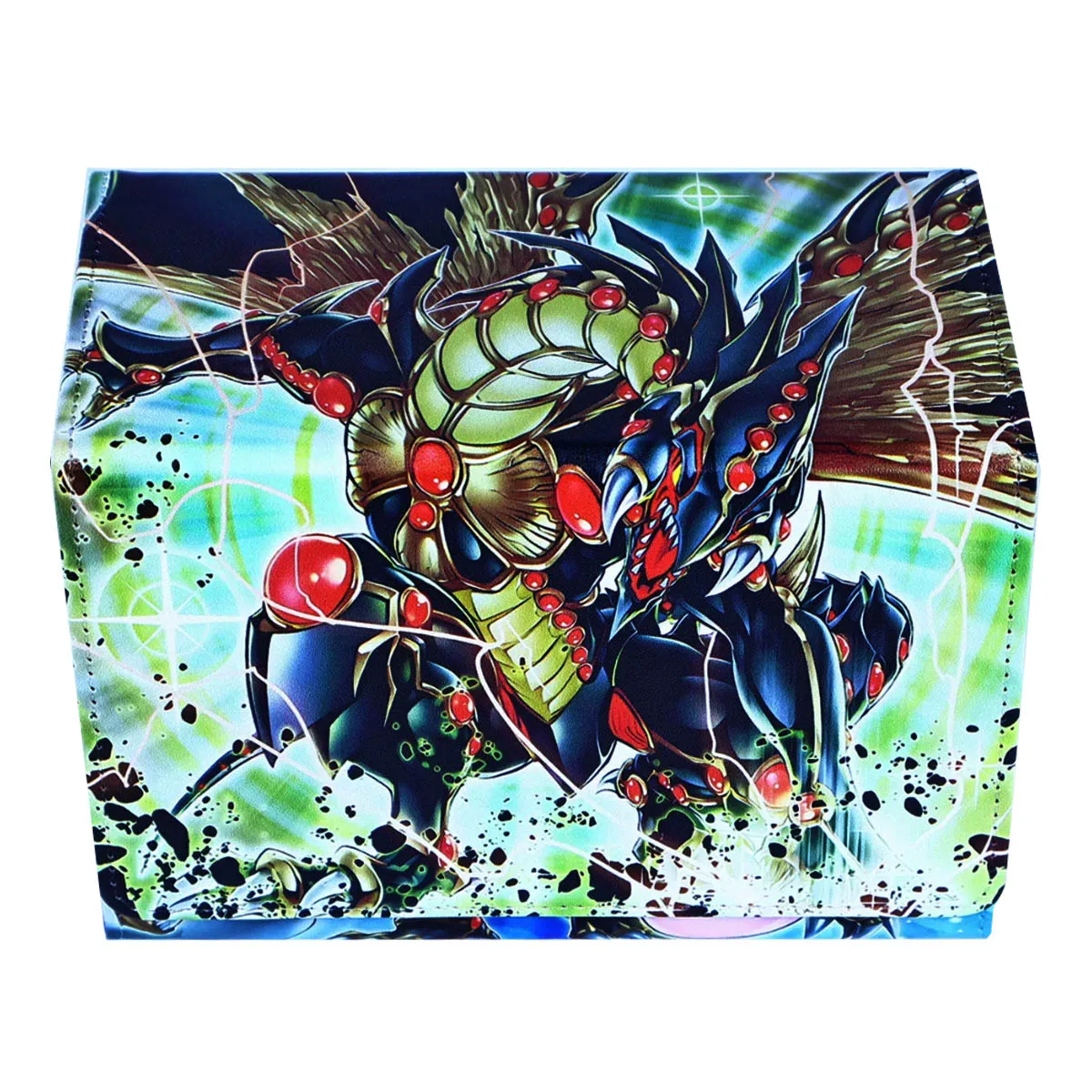 Diy Self Made Yu-Gi-Oh! Summoned Skull Card Storage Box Black Magician Girl High End Leather Card Storage Box Anime Card Gift