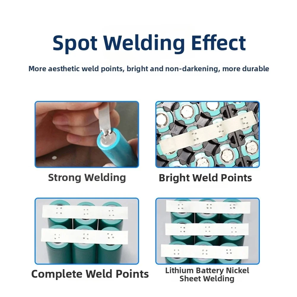 Copper spot welding pen with ergonomic handle and spherical electrode tip for durable solder points and easy hand use