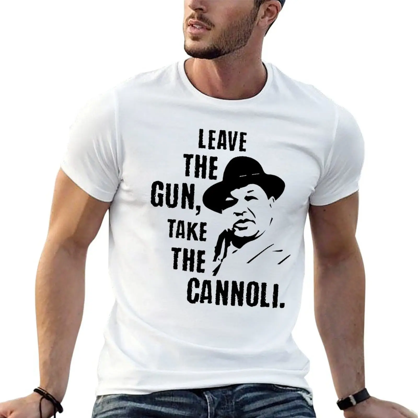 

t Cannoli shirt Leave T-Shirt t shirt man cotton the t pack with cotton shirts prints Take Gun the