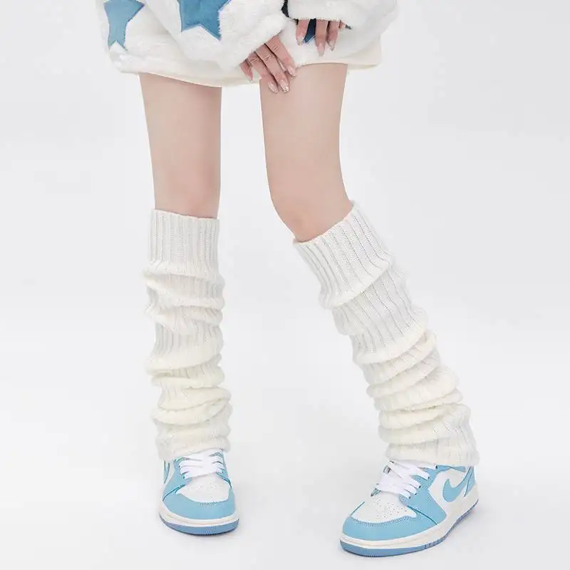 49CM White Thigh High Stockings Anime Cosplay Hosiery Women Girls Sweet Sexy Tights For Women Tights JK Lolita Cute Warm Sock image 5