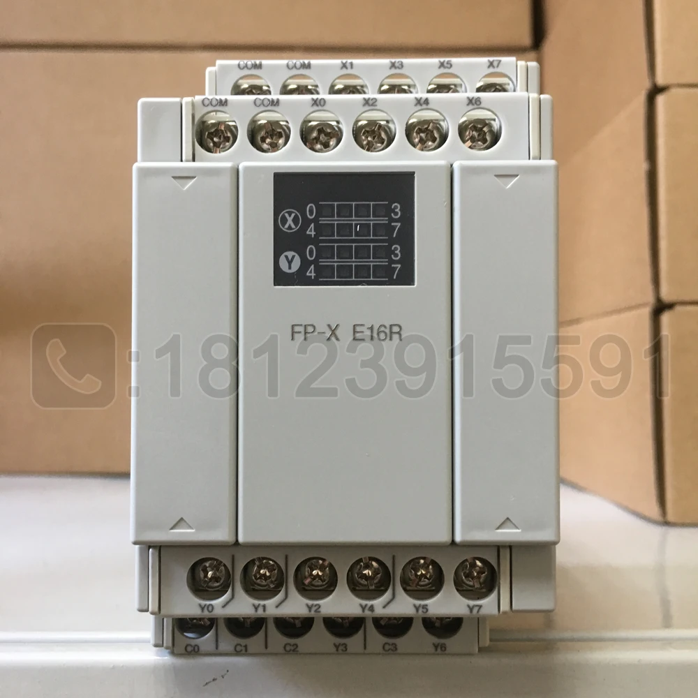 

Original Panasonic 8-in 8-out expansion module AFPX-E16R/FP-X E16R is applicable to FP-X/FP-XH.