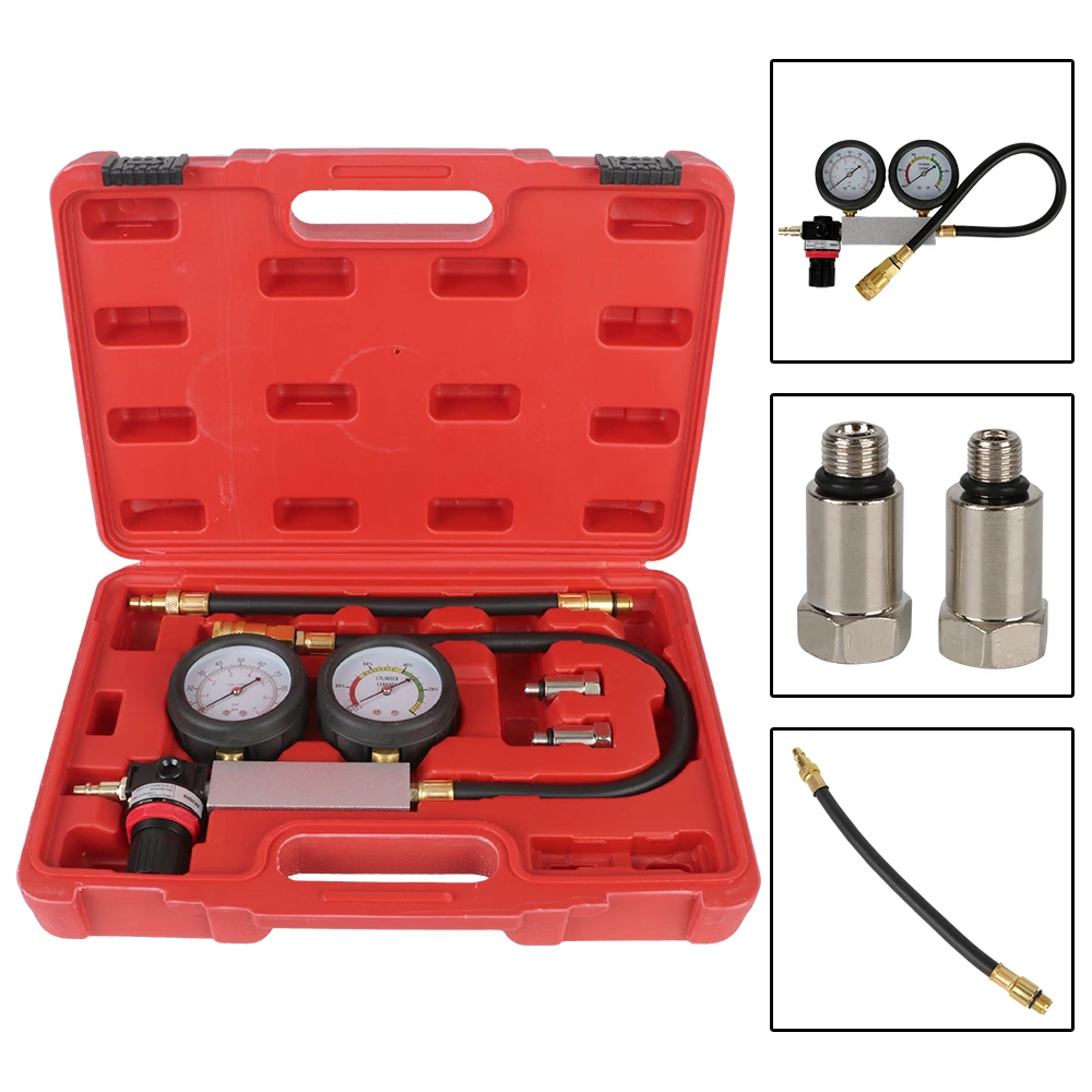 

Car Tester TU-21 Cylinder Leak Detector Petrol Engine Compression Leakage Test Gauges Kit Diagnostic Tool Automotive Accessories