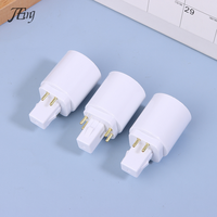 3Pcs 4 Pin Conductive G24 To E26/E27 Socket Adapter G24Q Lamp Base Adapter G24Q To Medium Light Socket Converter