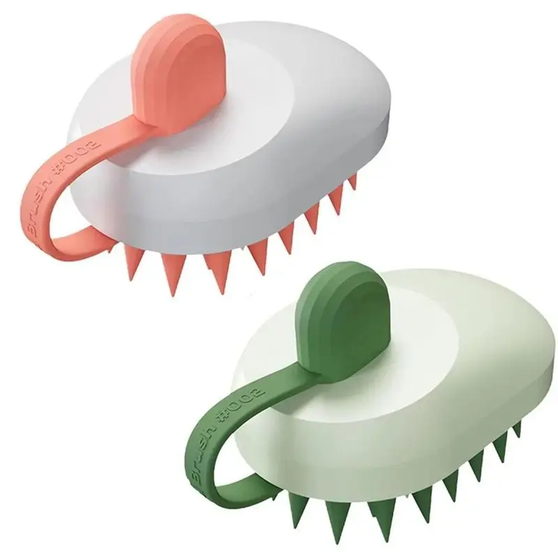 Scalp Massager Brush Ergonomic Hair Scalp Shampoo Brush Washing Supplies Multipurpose Massaging Comb For Home-A77G