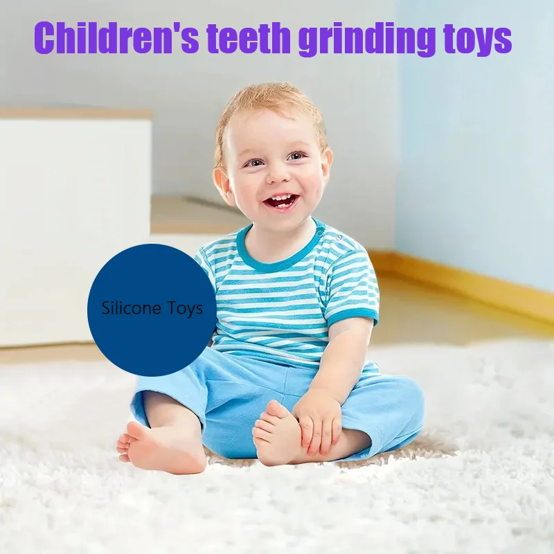

Children's Silicone Remote Control Teether Baby Oral Appetite Period Soothing Remote Control Teething Bite Gum Anti-Eating Toys