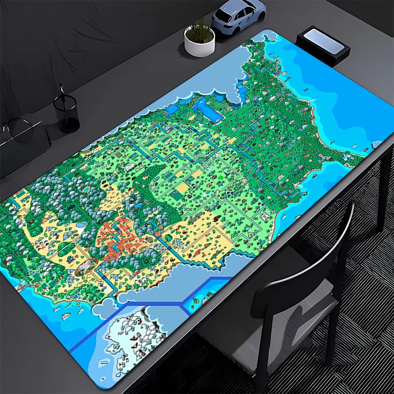 

Mouse Pad Computer Size Mousepad Non-slip Gamer Keyboard Pad Pixel Art Anime Scenery Mausepad Design HD Desk Mat Cartoon Carpet