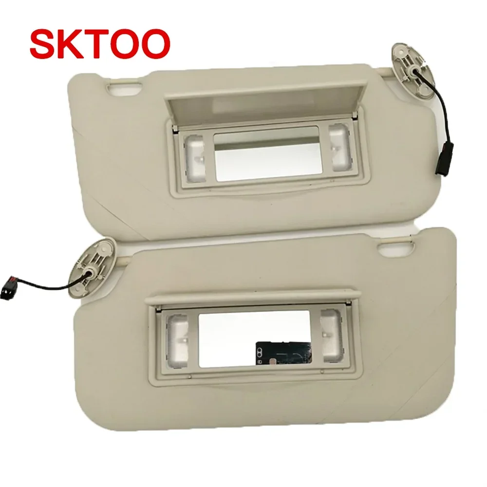 SKTOO sun visor For Ford Focus (2012-2018) with a make-up mirror sun visor car sun visor With light gray