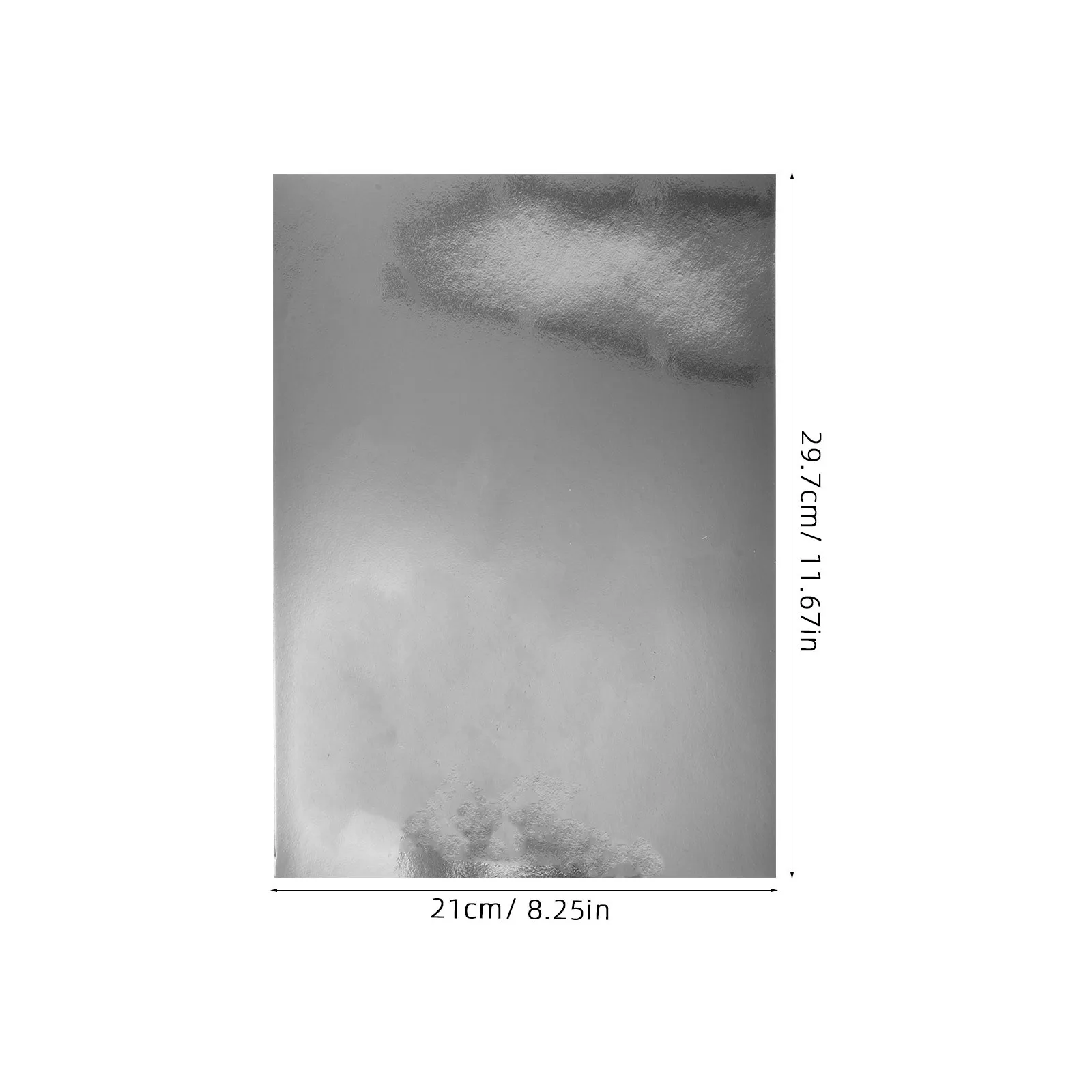 A4 مرآة فضية البطاقات المعدنية لامع ورقة احباط ورقة DIY بها بنفسك صياغة سكرابوكينغ زينة الحفلات بطاقة المجلس #6