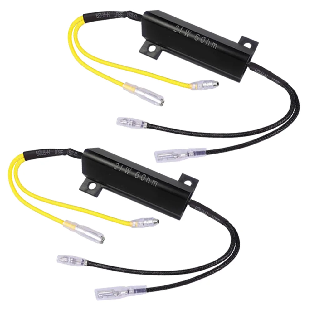 2pcs Turn Signal Indicator Resistor Adaptor 21 W 6 Ohm For Universal Motorcycle Turn Signal Indicator Indicator