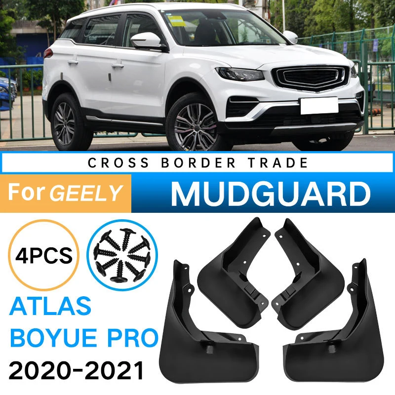 Mudflaps for Geely Atlas Boyue Pro 2020-2021 Mudguard Fender Mud