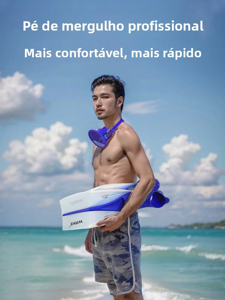 adult-long-fins-ex-swimming-training-f-oes-profional-diving-equipment-for-deep-sea-scuba-diving-wave-brand