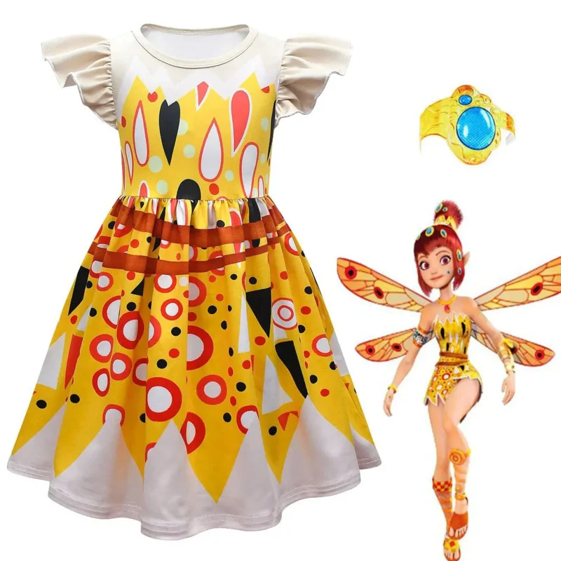 Halloween-Kostüme für Kinder Mädchen Mia und ich Kleidung Mia Cosplay Kostüm Sommerkleid Kinder Geburtstags feier Kleidung für Mädchen