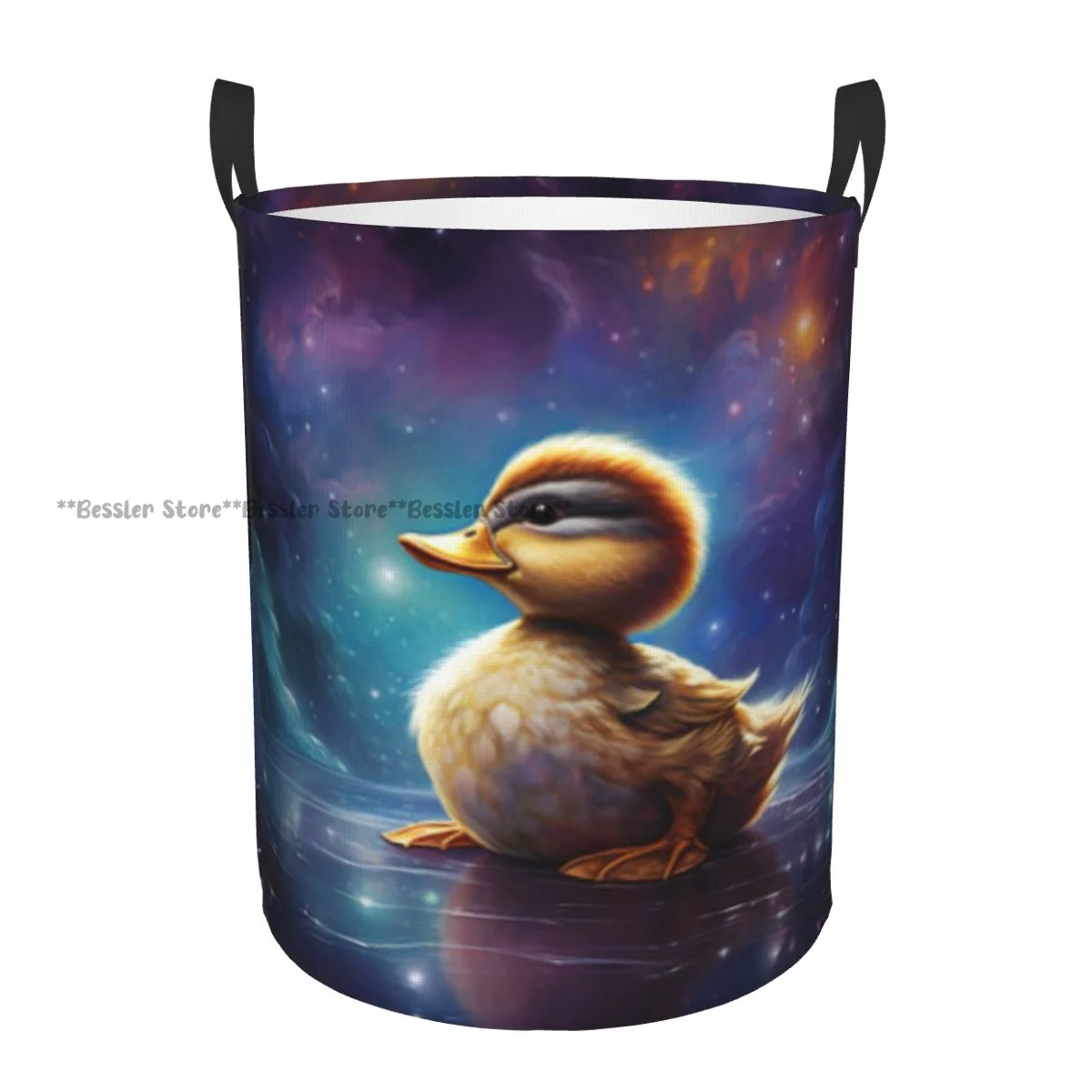 Duck Cosmic Poet Crafting Verses Universe Laundry Basket Folding Dirty Clothes Toys Storage Bucket Household